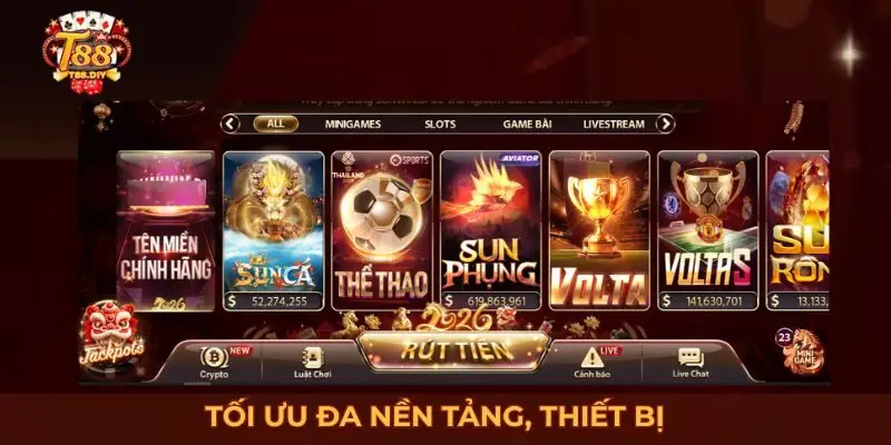 T88 tối ưu đa nền tảng, thiết bị